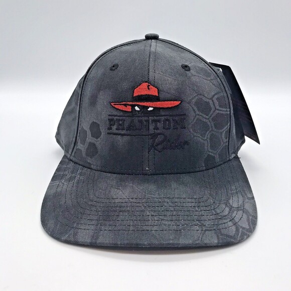 Kryptek Camo Charcoal Hat Phantom Rider Logo Unisex Snapback Baseball Cap NWT - Picture 3 of 10